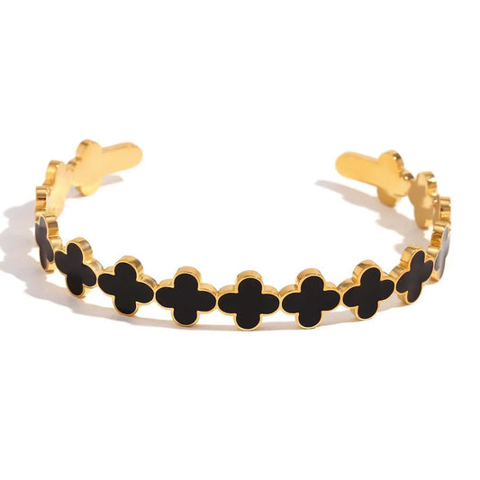 Ebony Black & White Cuff