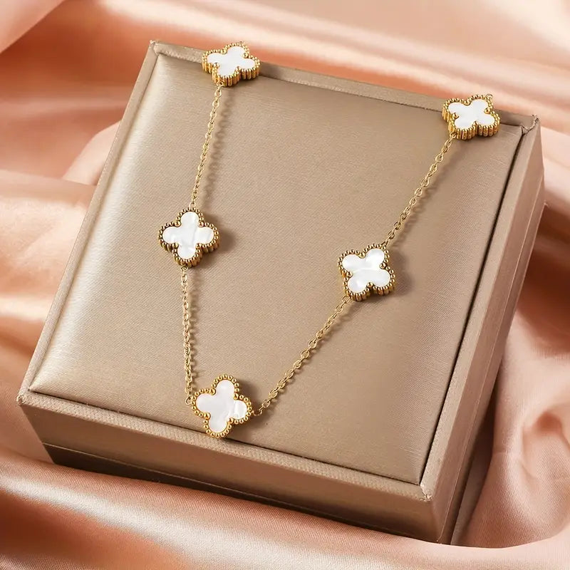 5 Clover Mala Necklace