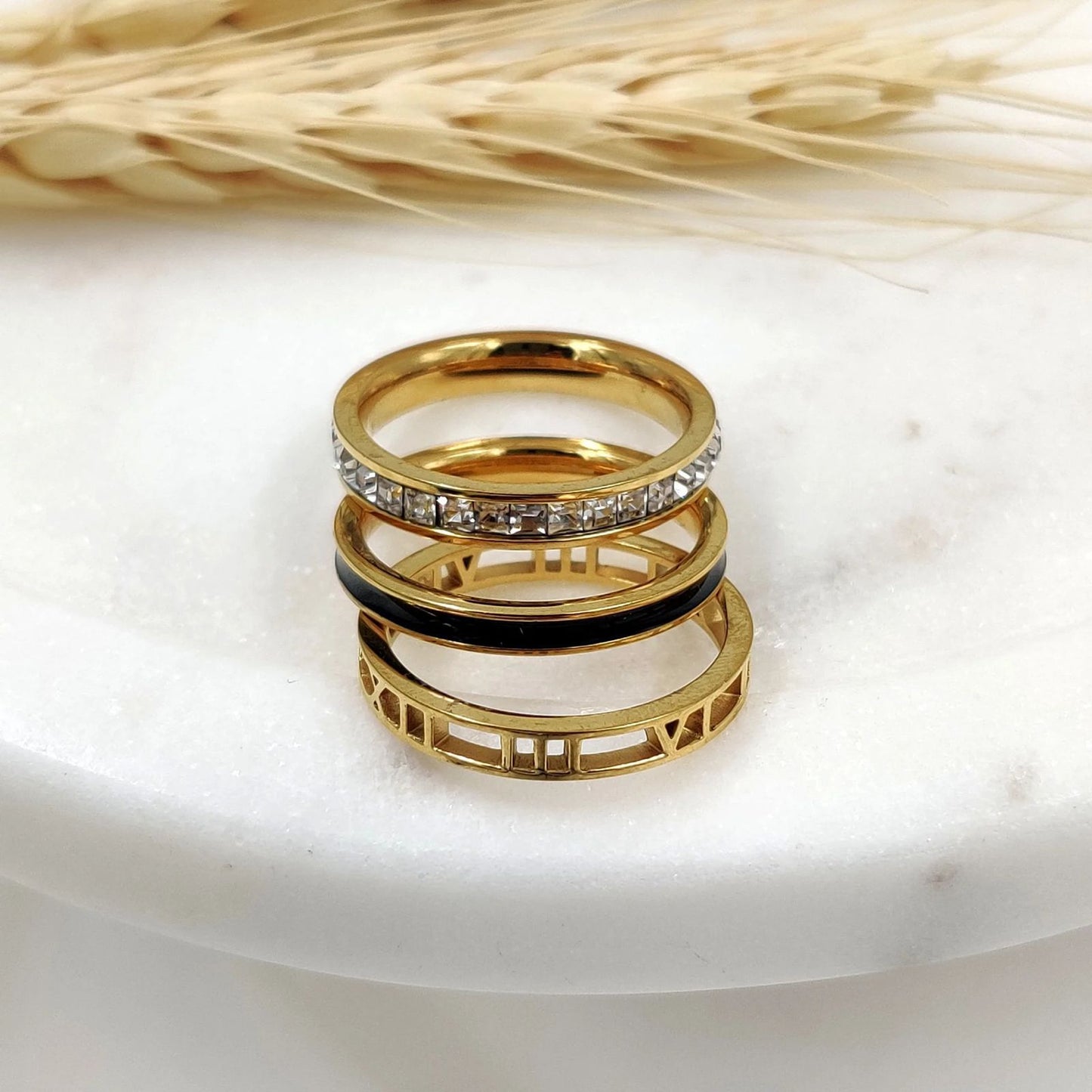 Zirconia Stackable Band Rings