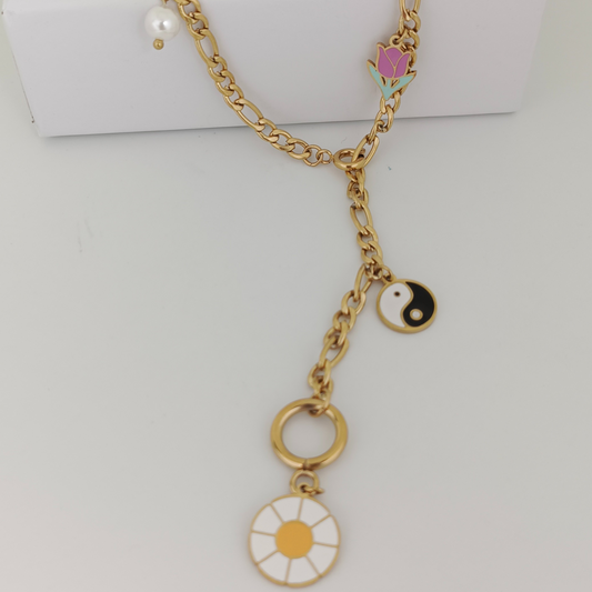 Charm Cascade Necklace