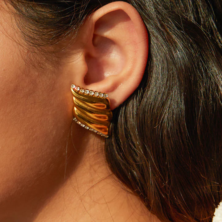 Papyrus Studded Earring