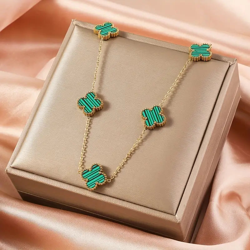 5 Clover Mala Necklace