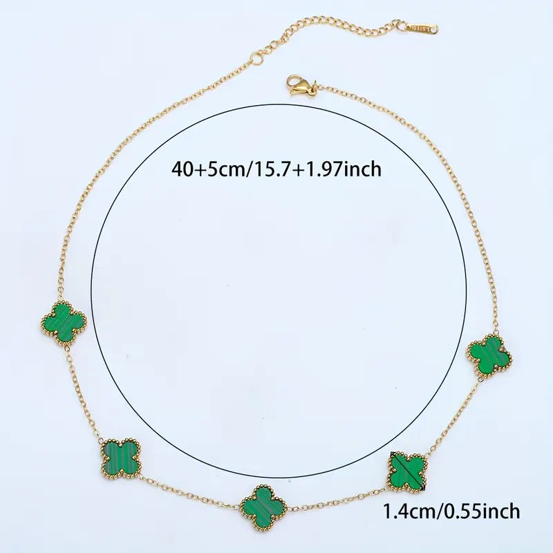 5 Clover Mala Necklace