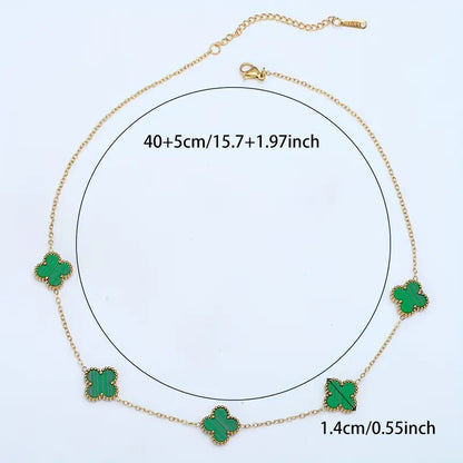 5 Clover Mala Necklace