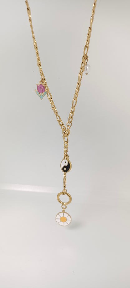 Charm Cascade Necklace