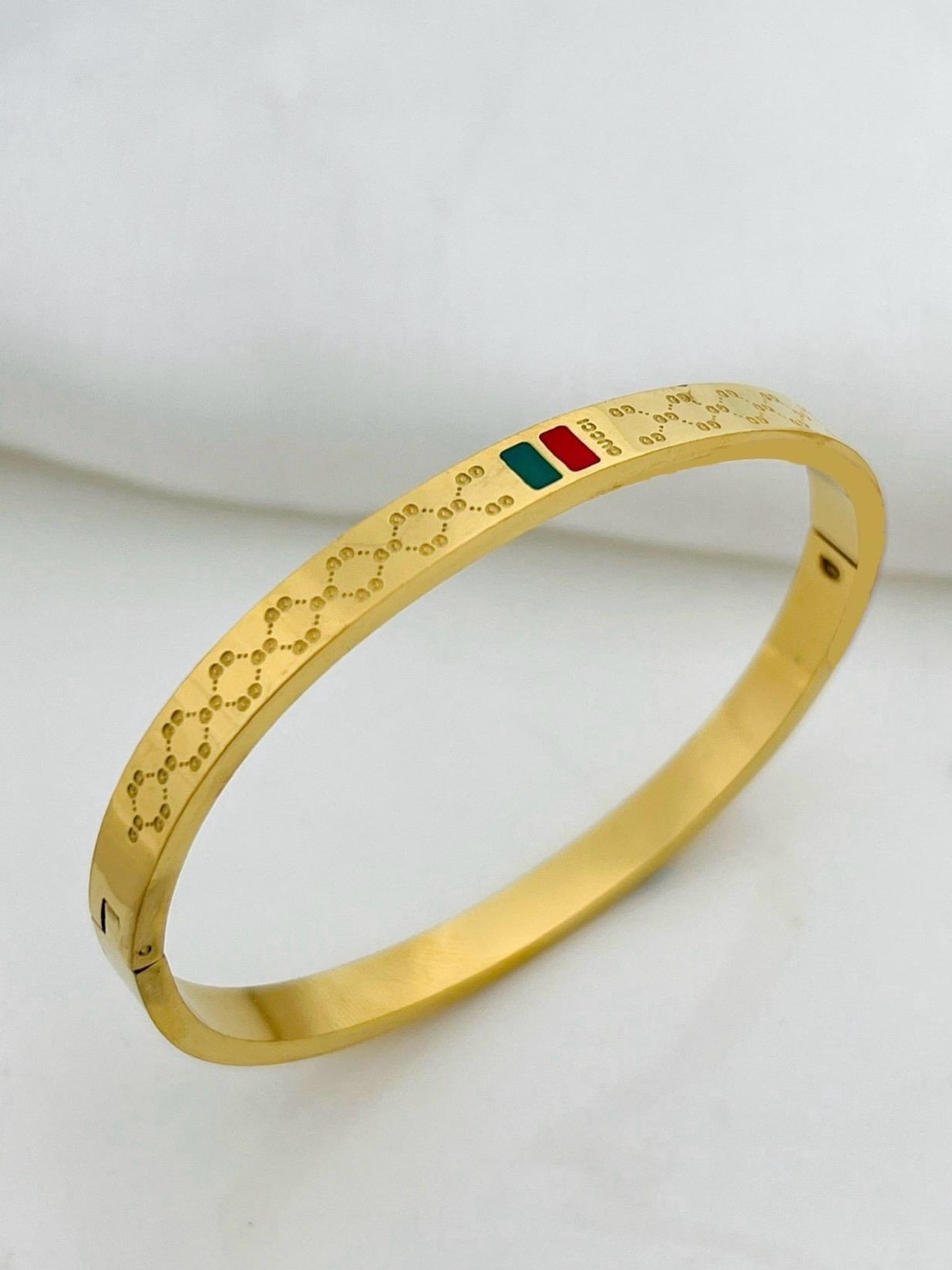 Red & Green Branded Bangle