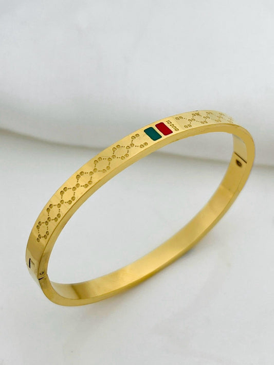 Red & Green Branded Bangle