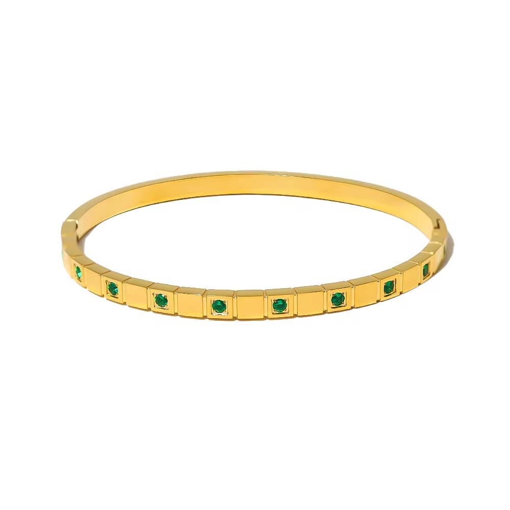 Blanche Green Bangle