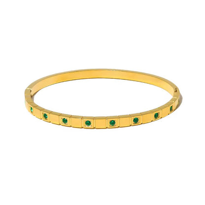 Blanche Green Bangle