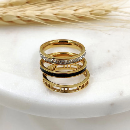 Zirconia Stackable Band Rings
