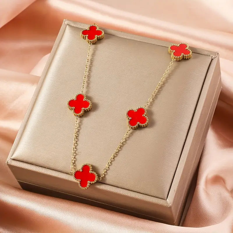 5 Clover Mala Necklace