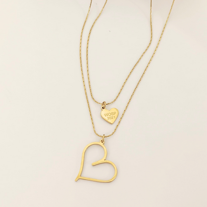 Hollow Heart Necklace
