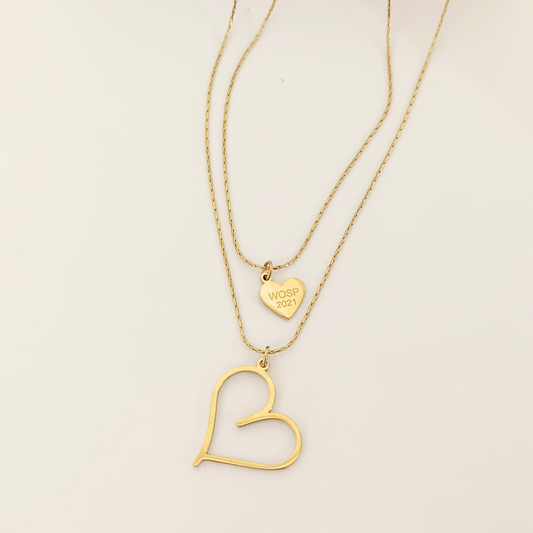 Hollow Heart Necklace