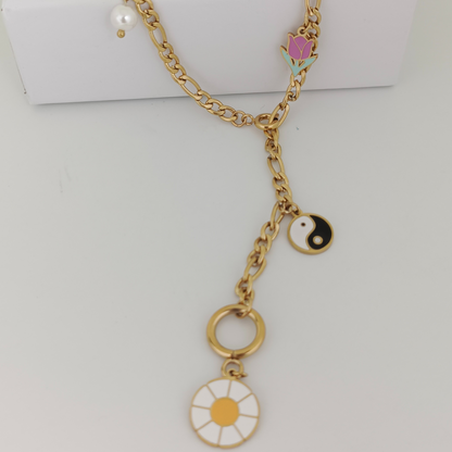 Charm Cascade Necklace